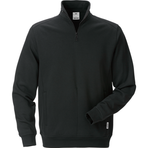 Fristads Sweatshirt Med Kort Dragkedja 7607 Sm Svart Xl Fristads Sweatshirt Med Kort Dragkedja 7607 Sm Svart Xl