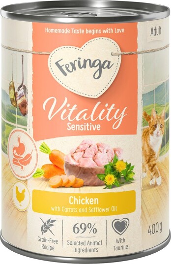 Feringa våtfôr Vitality Sensitive Sensitive Kylling 6 x 400 g