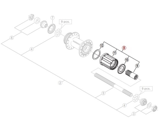 Shimano Boss Wh-Mt15-A Shimano Boss Wh-Mt15-A