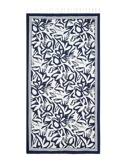 Lexington Clothing Printed Beach Scarf Navy ONE SIZE Lexington Clothing Printed Beach Scarf Navy ONE SIZE