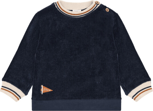 Hust & Claire Sofus genser i kord til baby more navy 74 74