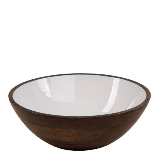 Sögne Home   Bolle mangotre 30 cm rustic brown/hvit