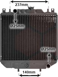 VAN WEZEL 99002001 Radiator motorkjøling