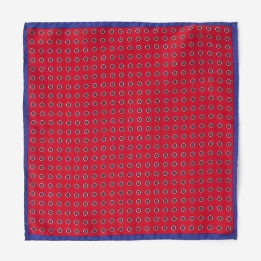 Ferner Jacobsen Hankys Silk - Red Fabric Rød OS