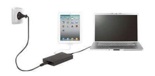 Targus Compact Charger for Laptop & USB Tablet - strømforsyningsadapter Targus Compact Charger for Laptop & USB Tablet - strømforsyningsadapter