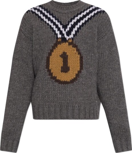 Dsquared2 Herre Strikkevarer Grå 2XL,