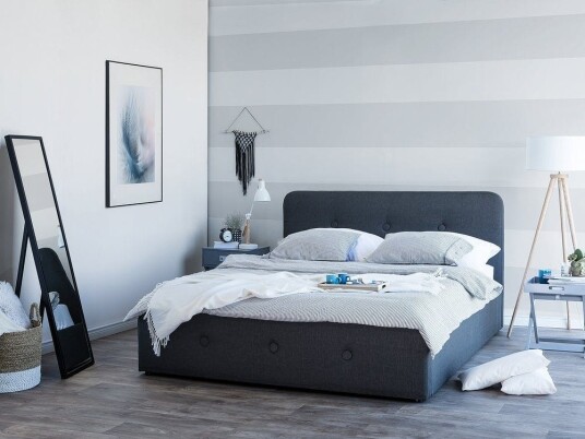 Rennes Dobbeltseng 140 \| 200 cm Grå