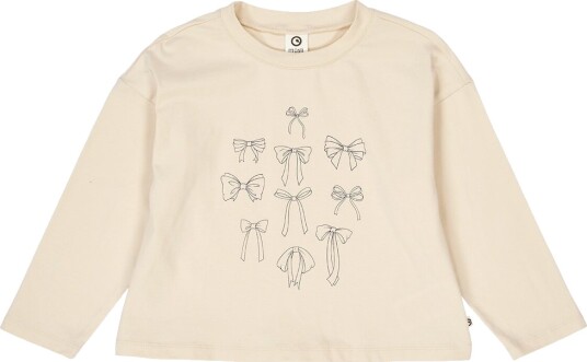 Müsli Genser Bow Oak Müsli 7 år 122 Genser Beige Hvit