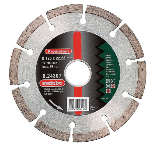 Metabo Ø 125 mm Diamantskive for Saging av Gips