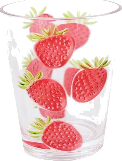 Seasons Summer Collection Plastglass 450ml Jordbær