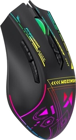 Wozinsky WMGB 3200 Optical Mouse with Built in 3200 DPI 7 Svart med RGB lys Wozinsky WMGB 3200 Optical Mouse with Built in 3200 DPI 7 Svart med RGB lys