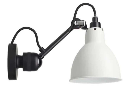 DCW - 304 Vegglampe Svart/Hvit Lampe Gras