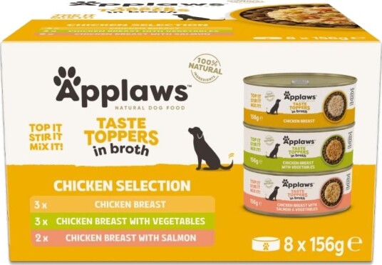 Applaws Våtfôr Taste Toppers Prøvepakke Prøvepakke I Buljong 8 X 156 G Applaws Våtfôr Taste Toppers Prøvepakke Prøvepakke I Buljong 8 X 156 G