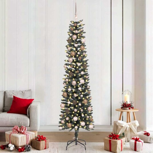  Kunstig juletre grønn 58 x 58 x 210 cm PVC og plast og stål