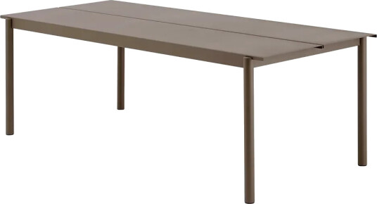 Muuto Linear Steel Spisebord 220x90 cm Taupe
