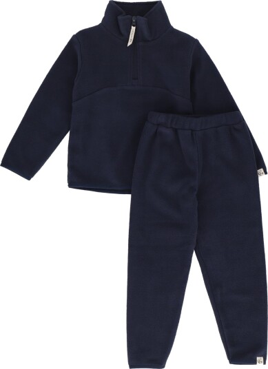 Gullkorn Berg Fleece Sett Blå 116