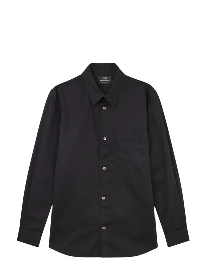 Mads Nørgaard Cotton Twill Storm Shirt Black L