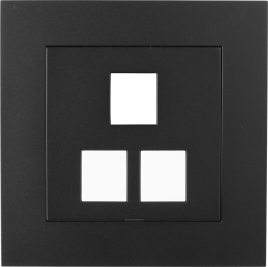 Elko Plus Midtlokk med ramme, 3 x Keystone Svart