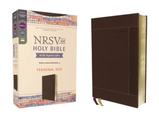 Nrsvue, Holy Bible With Apocrypha, Personal Size, Leathersoft, Brown, Comfort Print Av Zondervan