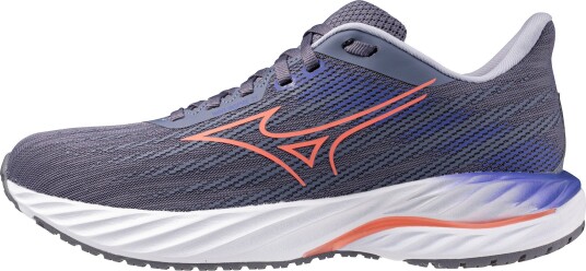Mizuno Women"s Wave Inspire 21 Blue Granite/Striking Coral/Iris Bloom 36.5