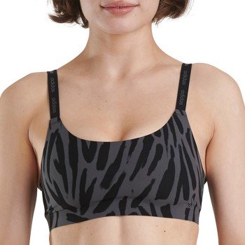 Adidas BH BOS Micro Cut Free Scoop Lounge Bra Zebra X Large Dame Adidas BH BOS Micro Cut Free Scoop Lounge Bra Zebra X Large Dame