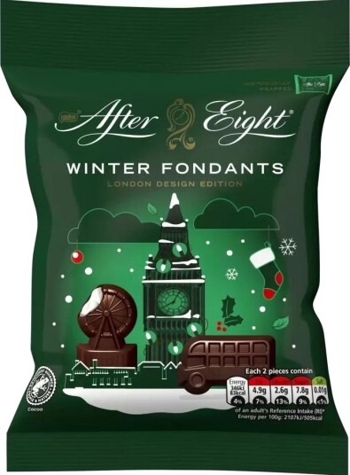 Hancocks After Eight Winter Fondants Mørke Sjokoladebiter med Peppermyntefyll