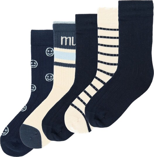 minipop Mpopmac Bamboo Socks 5 Pack   NAVY   23/26