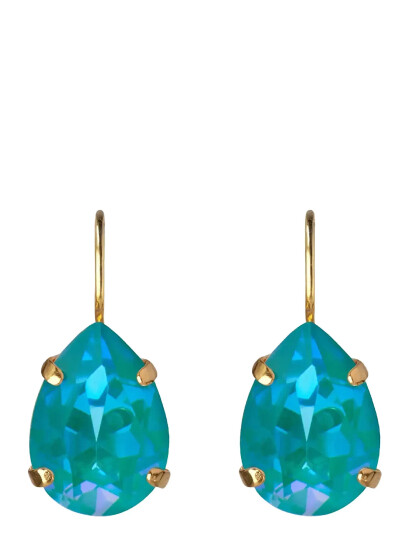 CAROLINE SVEDBOM Mini Drop Clasp Earrings Gold |Blå |One Size