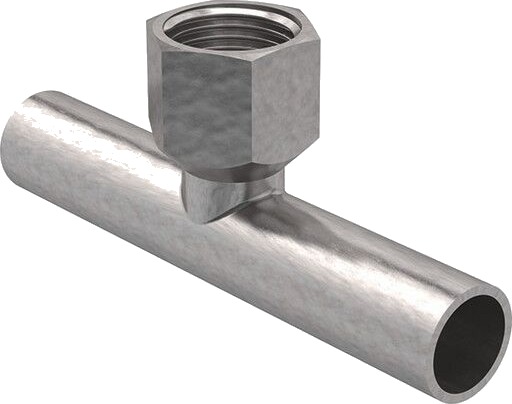T-stykke Fz 22 x 1/2" x 22 mm M/N Mapress