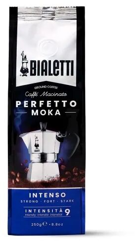 Bialetti Perfetto Moka Intens 250 g Mørkbrent Kaffe 30% Arabica 70% robust Veske Bialetti Perfetto Moka Intens 250 g Mørkbrent Kaffe 30% Arabica 70% robust Veske