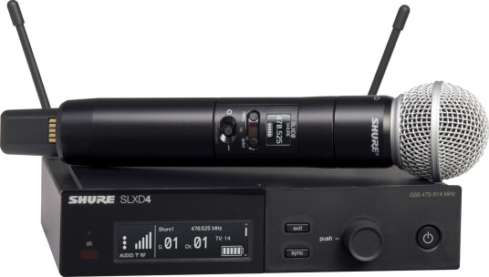 Shure SLXD24 Håndholdt Trådløs Mikrofon med SM58-S50 Shure SLXD24 Håndholdt Trådløs Mikrofon med SM58-S50