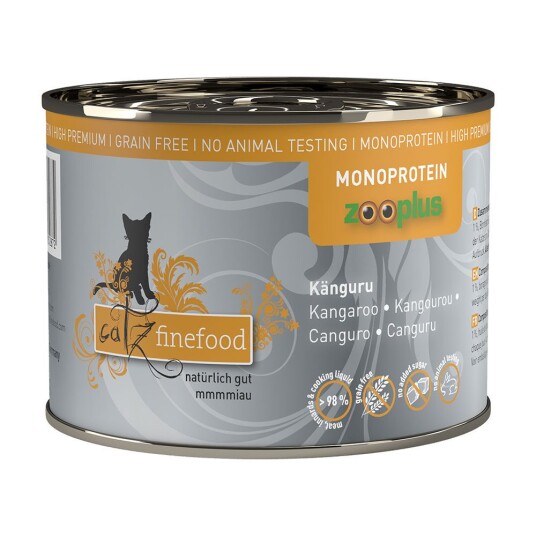 Catz Finefood Monoprotein Zooplus 24 X 200 G Kenguru