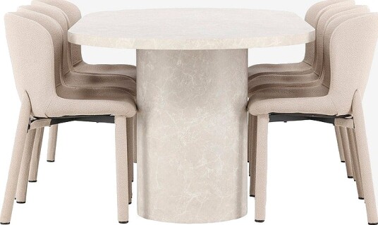 Venture Home   Spisebord Narvik med Astoria stol   Beige