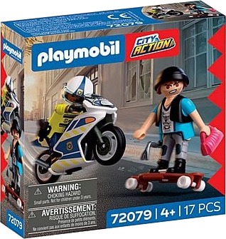 Playmobil Motorsykkeljakt med politibetjent og tyv, City Action 72079 Playmobil Motorsykkeljakt med politibetjent og tyv, City Action 72079
