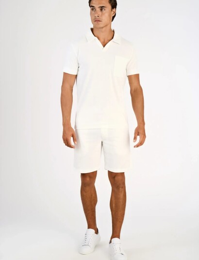 Lindbergh Towel Shorts With Elastic Waist White XL Lindbergh Towel Shorts With Elastic Waist White XL