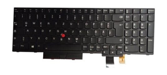Lenovo Lite-On - Brbart tastatur - til utskifting - Tysk - Svart