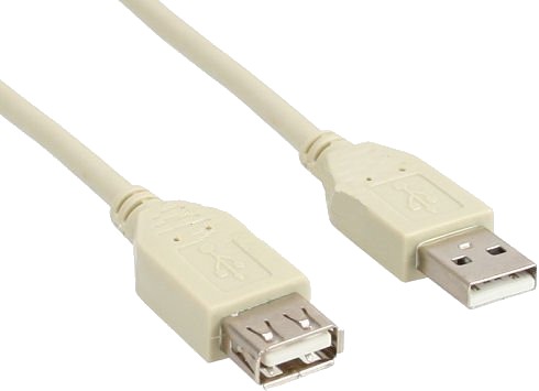 Inline 34618X 1,8 M Hankjønn/Hunkjønn 0,48 Gbit/S Beige