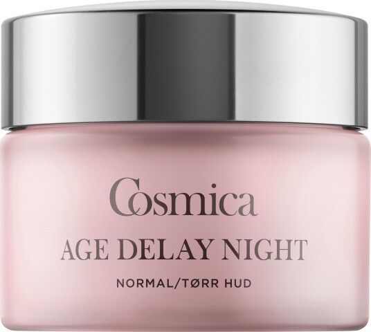 Cosmica Age Delay Nattkrem 50 ml for Normal og Tørr Hud med Hyaluronsyre Cosmica Age Delay Nattkrem 50 ml for Normal og Tørr Hud med Hyaluronsyre