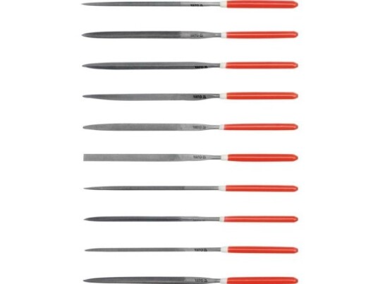 Yato 10-pakning Nålefiler 5x180mm Håndverktøy Set