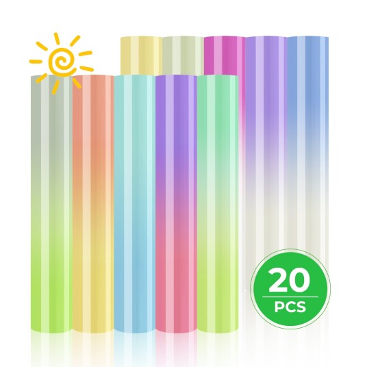 xTool Sun Color Changing Heat Transfer Vinyl (20pc xTool Sun Color Changing Heat Transfer Vinyl (20pc