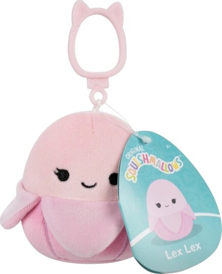 Squishmallows Nøkkelring Kosedyr 9 cm Lex Lex Banan