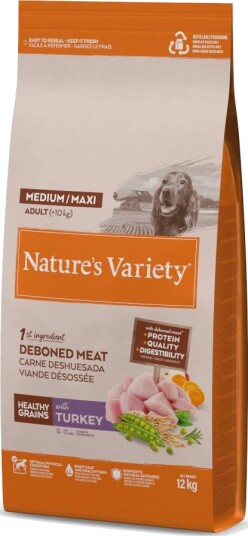 Nature’S Variety Tørrfôr Adult Nature'S Variety Healthy Grains Medium Maxi Kalkun 2 X 12 kg