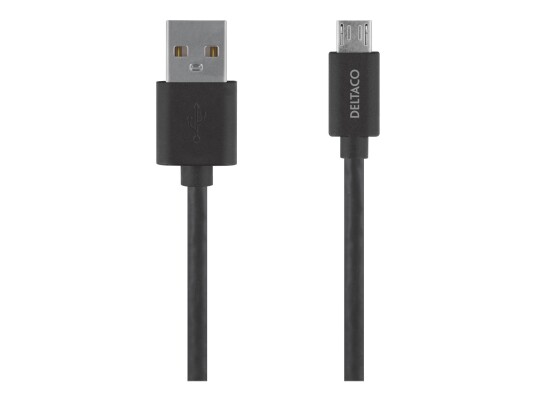 Deltaco USB-kabel - USB til Micro-USB type B - 1 m
