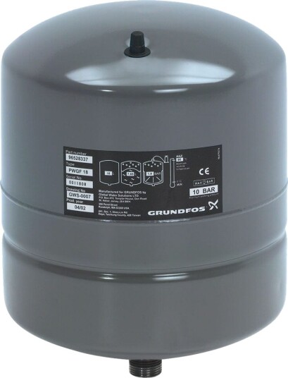 Grundfos Membrantank 12 Ltr, 16 Bar Grundfos Membrantank 12 Ltr, 16 Bar