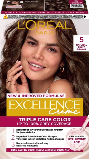 L'Oréal Paris Excellence Crème 5 Natural Light Brown L'Oréal Paris Excellence Crème 5 Natural Light Brown
