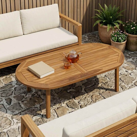 vidaXL Bordplate Oval Massivt Teaktre Naturlig vidaXL Bordplate Oval Massivt Teaktre Naturlig