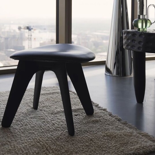 Tom Dixon Slab ottoman svart