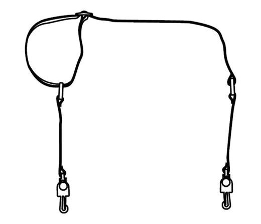 Zebra RUG SHOULDR STRAP W/METAL CLIP ACCS