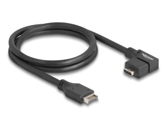 Delock Usb 10 Gbps-Kabel Type-E-Nøkkel A 20 Pins Hann Til Usb Type-C Hunn Vinklet 70 Cm