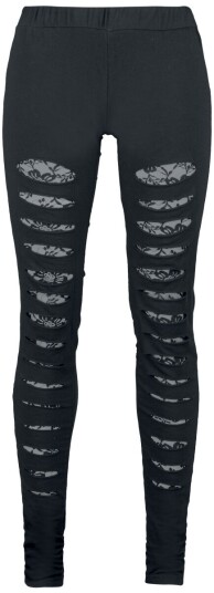 Vixxsin - Goth Leggings - Slasher - S til XL - Damer - svart Vixxsin - Goth Leggings - Slasher - S til XL - Damer - svart